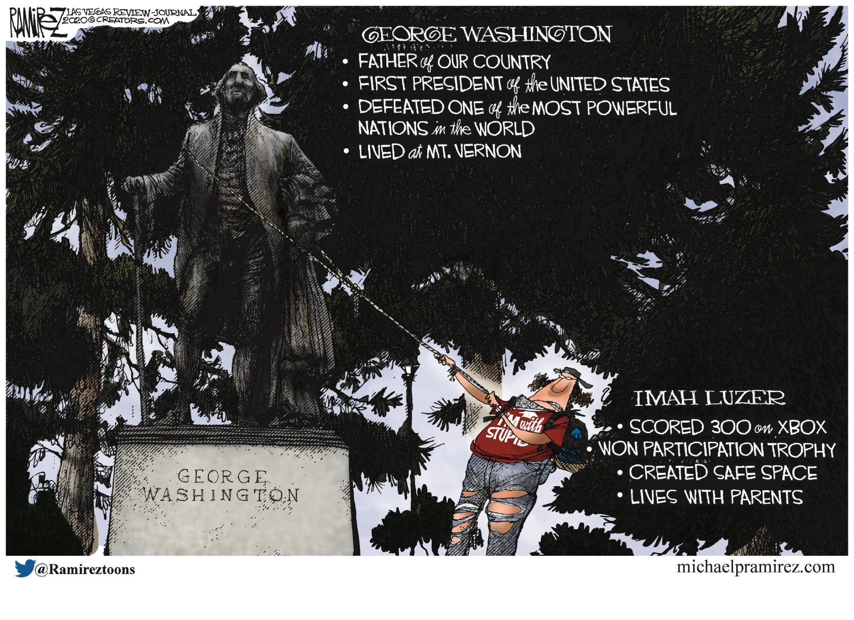 Michael Ramirez cartoon 6/25